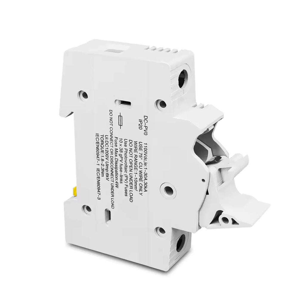 Tomzn TOPV-32 Fuse Holder for 10 x 38 gPV Fuses – Compatible with DC 1000V Systems